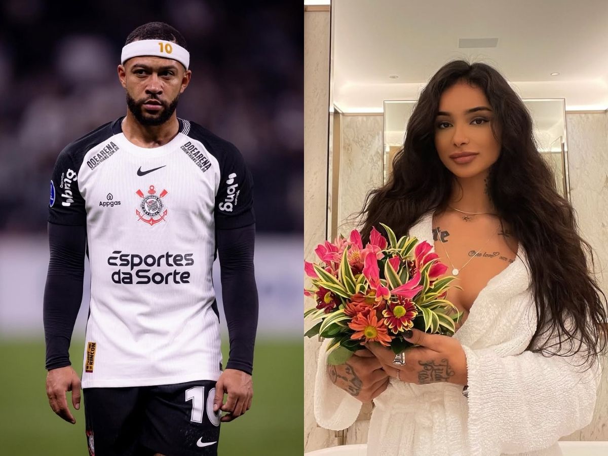 Memphis Depay, do Corinthians, recebe visita de novo affair em hotel; saiba quem é Atleta do Corinthians aparece em registros no mesmo hotel e até no mesmo banheiro que modelo; ela nega romance, mas admite amizade