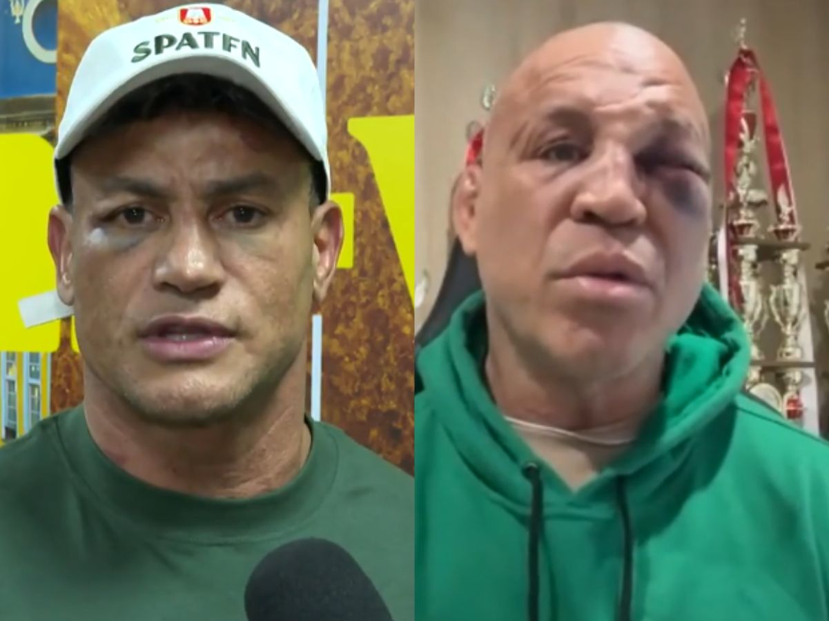 Popó pede desculpas a Wanderlei após pancadaria, mas caso vai parar na Justiça O programa exibiu os dois lados da história depois da briga que tomou conta do ringue
