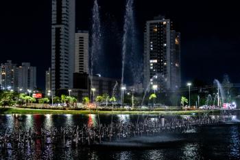 NO PARQUE DAS ÁGUAS,  Prefeitura retoma Show das Águas após mais de 3 anos em comemoração aos 307 anos de Cuiabá