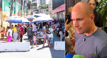 'NÃO SÃO COITADINHOS'  Abílio afirma que camelôs 'desafiam a ordem pública' e endurece fiscalização no Centro