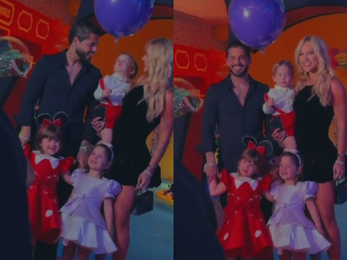 Virginia e Zé Felipe chegam no mesmo carro para festa de Maria Alice A filha mais velha, Maria Alice, completa 5 anos no dia 30 de maio, mas a festa foi antecipada por questões logísticas de datas